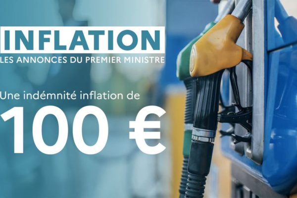 Face à la hausse des prix, nous lançons l’indemnité inflation de 100 € pour tous les Français touchant moins de 2000 € par mois