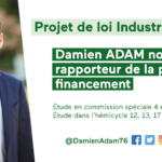 Projet de loi industrie verte : Damien ADAM nommé rapporteur sur le volet financement de l’industrie verte