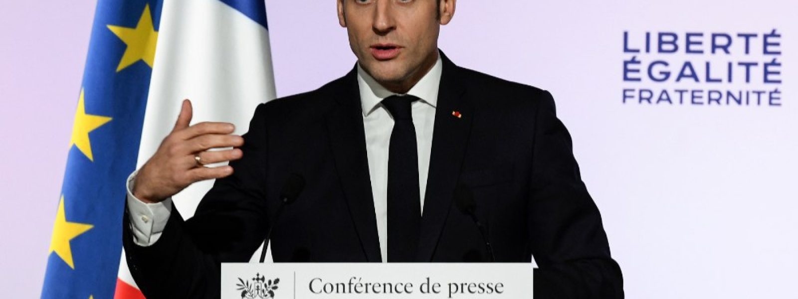 Discours du Président de la République le mardi 18 février. Sébastien Bozon / AFP.